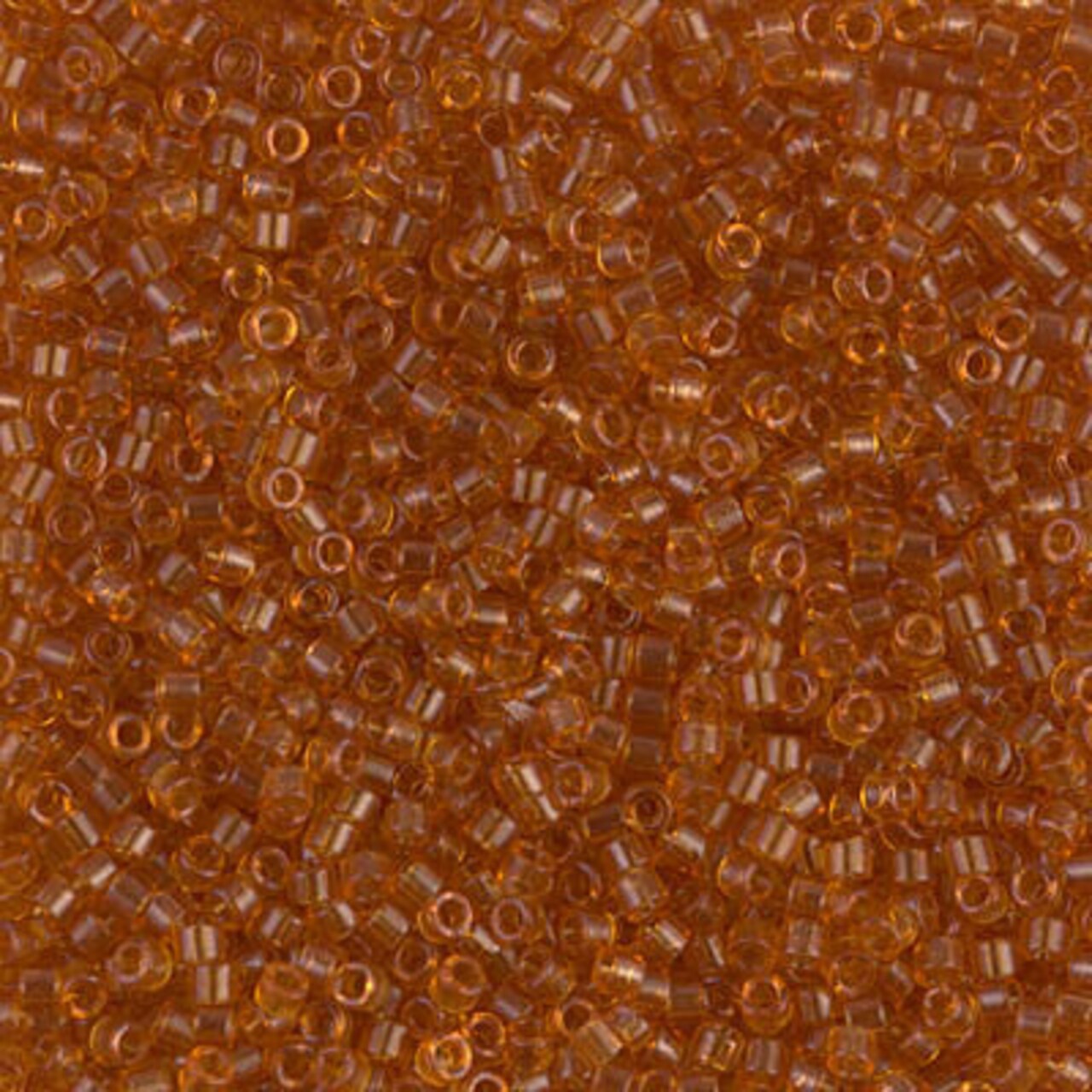 Miyuki Delica Bead 11/0, DB1101, Transparent Marigold, 5 grams